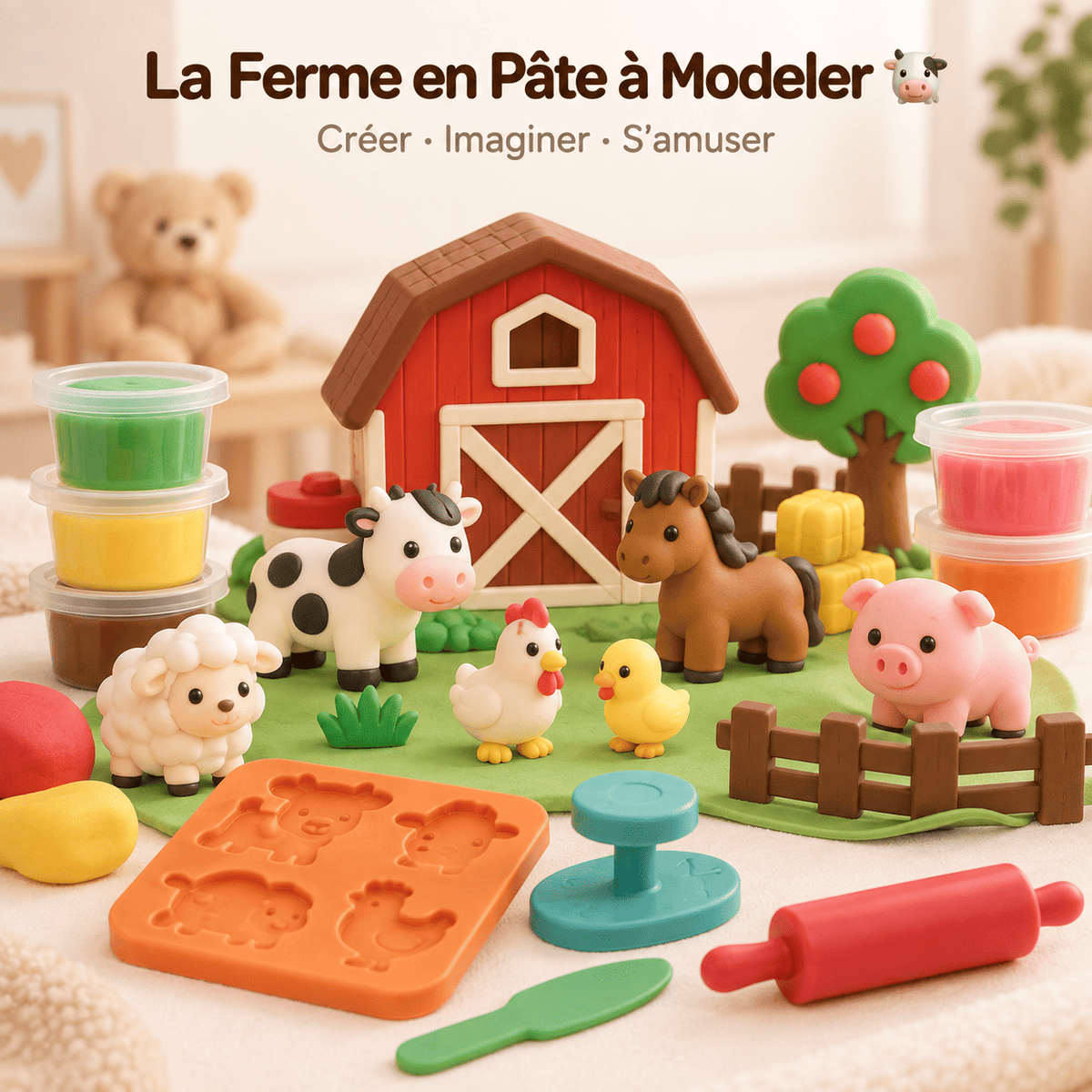 La Ferme en Pâte à Modeler 🐄