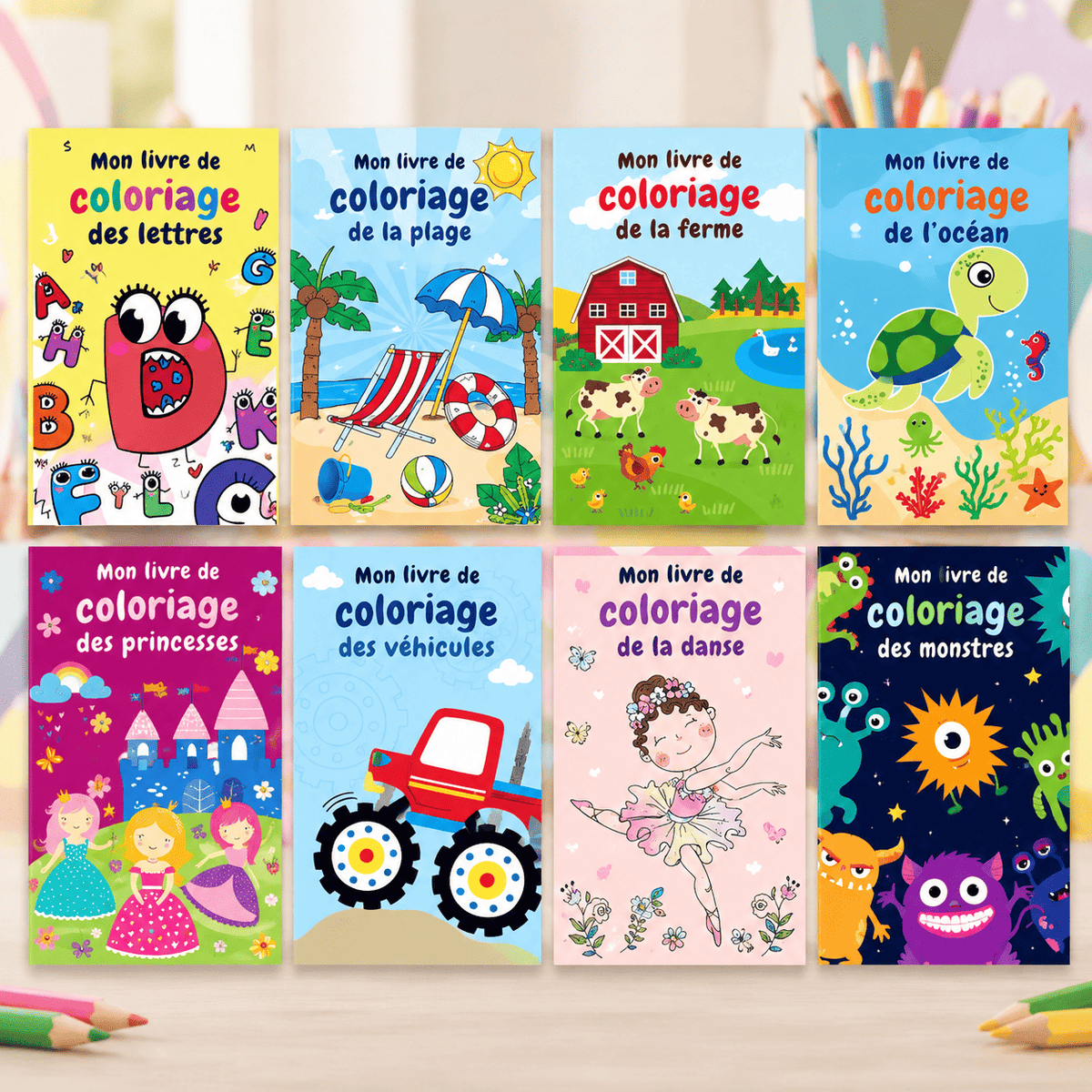 Pack de 8 livres de coloriage 🎨