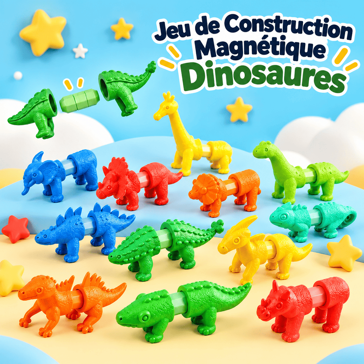 Le Jeu de Construction Magnétique Dinosaures 🦕